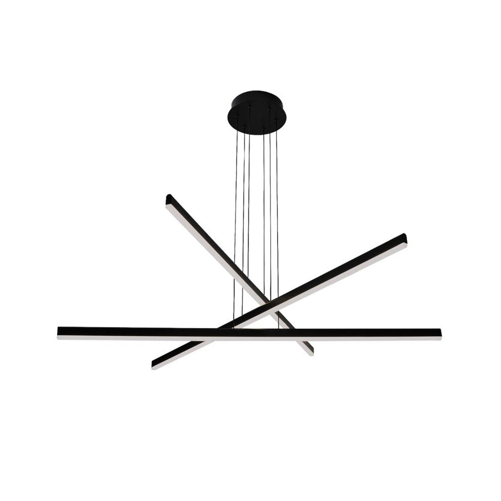 Pendelleuchte ZAMBELIS D1020 48W DESIGN Mattschwarz 1947
