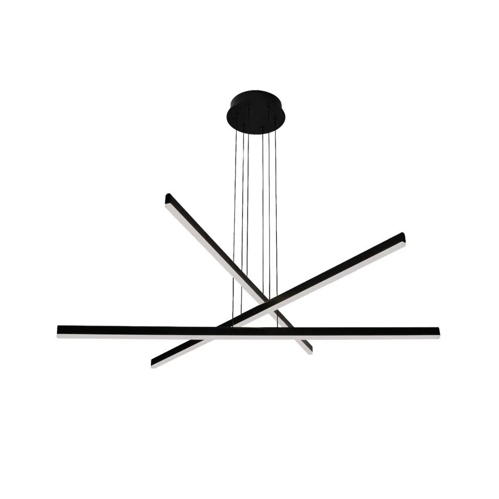 Pendelleuchte ZAMBELIS D1020 48W DESIGN Mattschwarz 1947