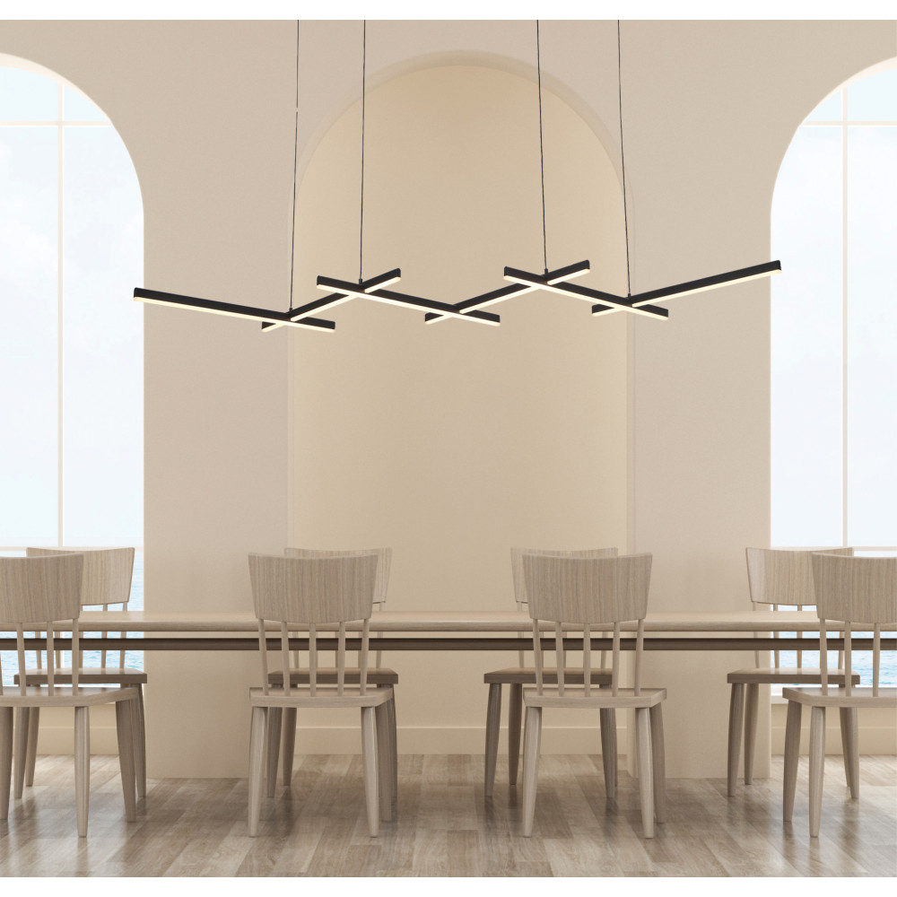 Hanglamp ZAMBELIS 85W DESIGN Mat Zwart 1948