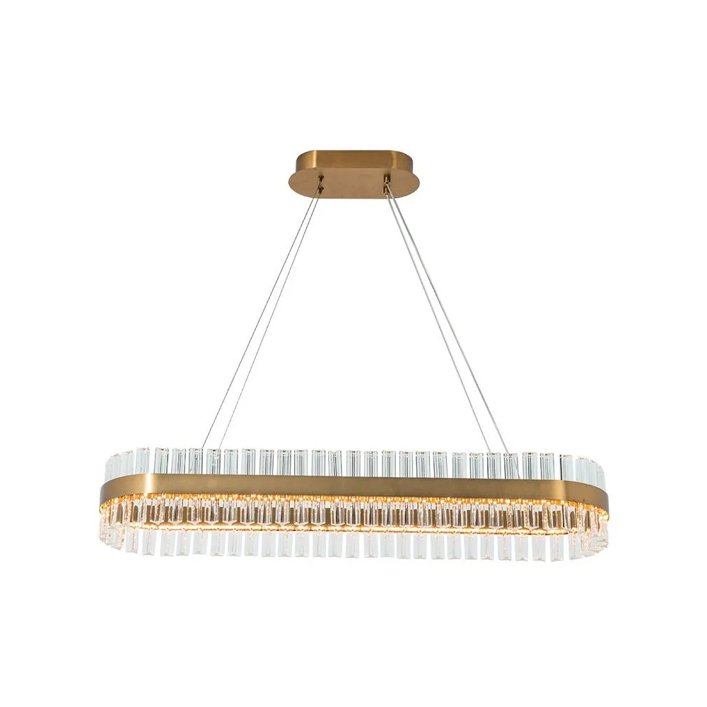 Pendelleuchte ZAMBELIS 68W DESIGN Matt Gold 22041 FS