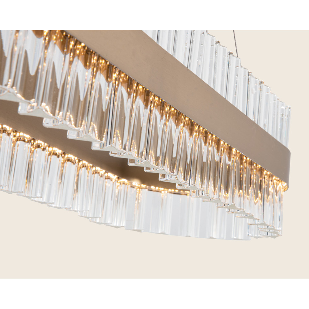 Pendelleuchte ZAMBELIS 68W DESIGN Matt Gold 22041 FS