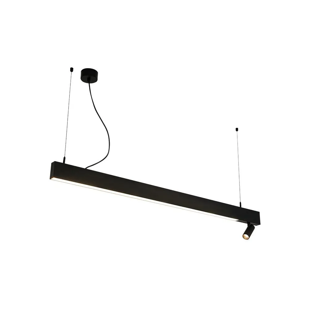 Pendelleuchte ZAMBELIS 7/50W DESIGN Sandstrahler Schwarz 23254