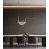 Pendant Light ZAMBELIS 35W Dimmable DESIGN Matte Black and Grey 23170