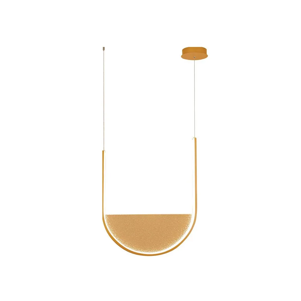 Pendelleuchte ZAMBELIS 28W Dimmbar DESIGN Matt Gold 23165 FS