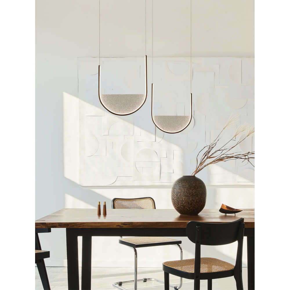 Pendelleuchte ZAMBELIS 20W Dimmbar DESIGN Mattschwarz 23166 FS