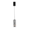 Pendelleuchte ZAMBELIS D110 6W Dimmbar DESIGN Schwarz Rauchglas und Mattschwarz 2533