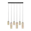 Pendant Light ZAMBELIS 26W Dimmable DESIGN Champagne and Matte Black 2536 FS