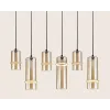 Pendant Light ZAMBELIS 26W Dimmable DESIGN Champagne and Matte Black 2536 FS