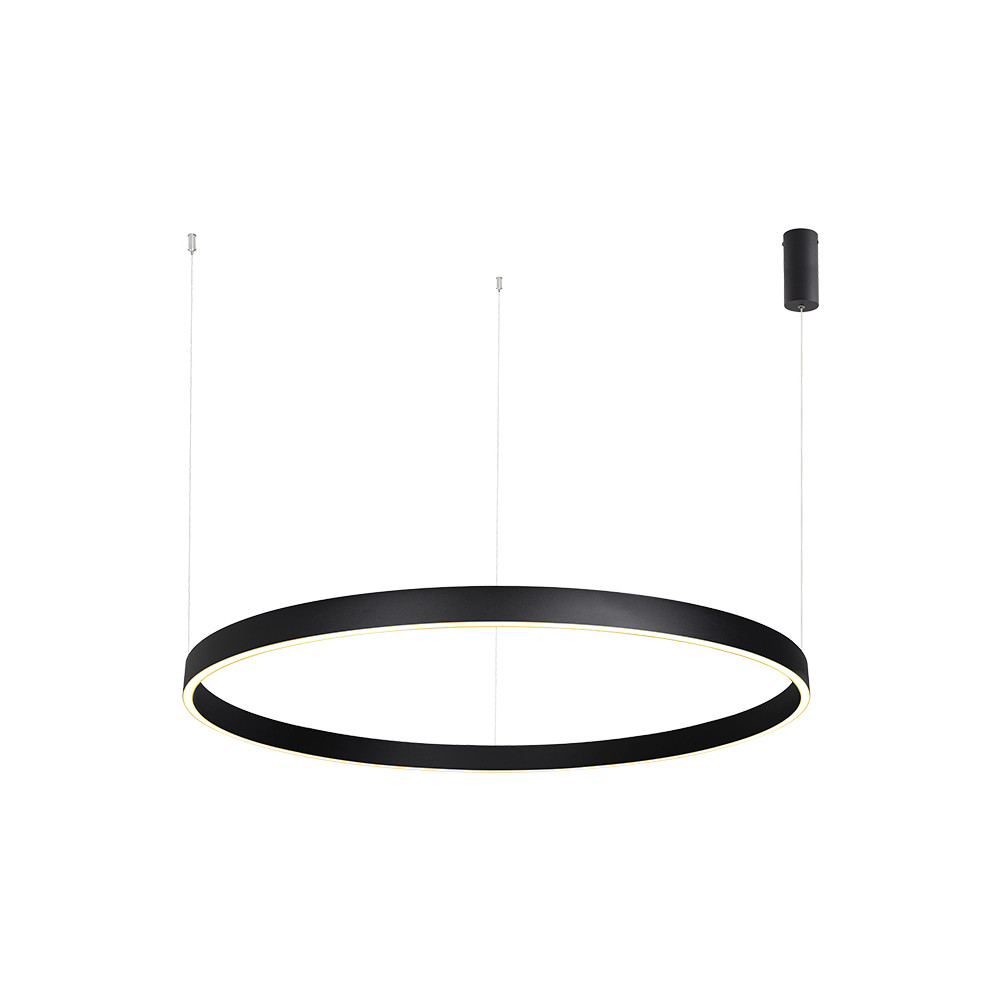Pendelleuchte ZAMBELIS D1000 80W Dimmbar Direkt/Indirekt DESIGN Sandgestrahltes Schwarz 25371