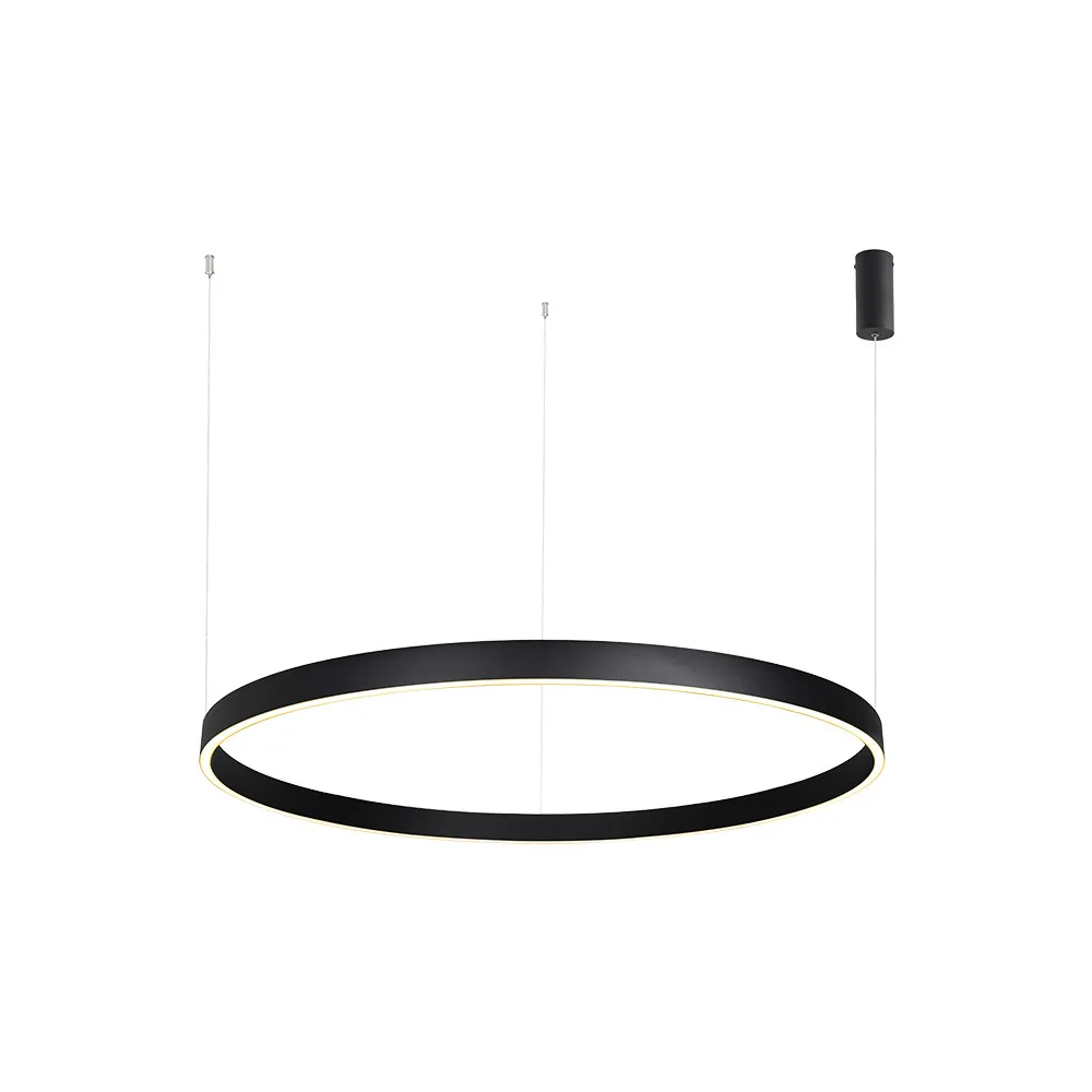 Pendelleuchte ZAMBELIS D1000 80W Dimmbar Direkt/Indirekt DESIGN Sandgestrahltes Schwarz 25371