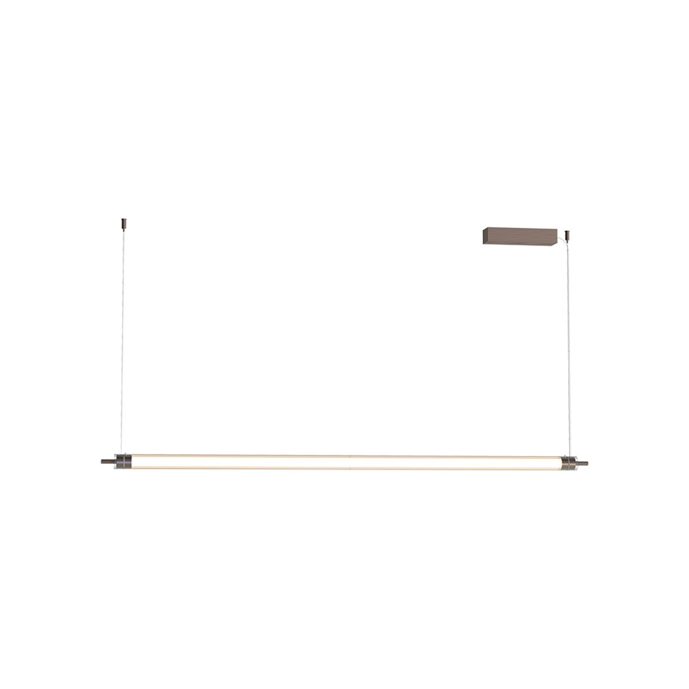 Pendelleuchte ZAMBELIS 33W Dimmbar DESIGN Gebürstetes Café 25446 FS