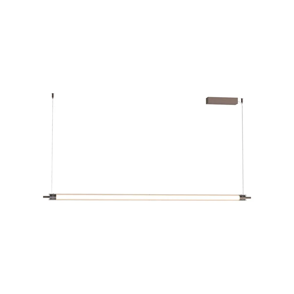 Pendelleuchte ZAMBELIS 33W Dimmbar DESIGN Gebürstetes Café 25446 FS