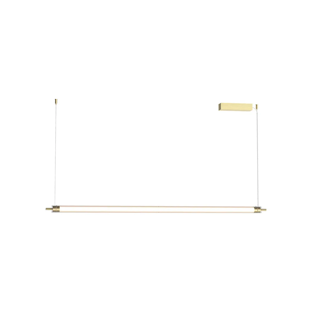 Pendelleuchte ZAMBELIS 33W Dimmbar DESIGN Gebürstetes Gold 25447 FS