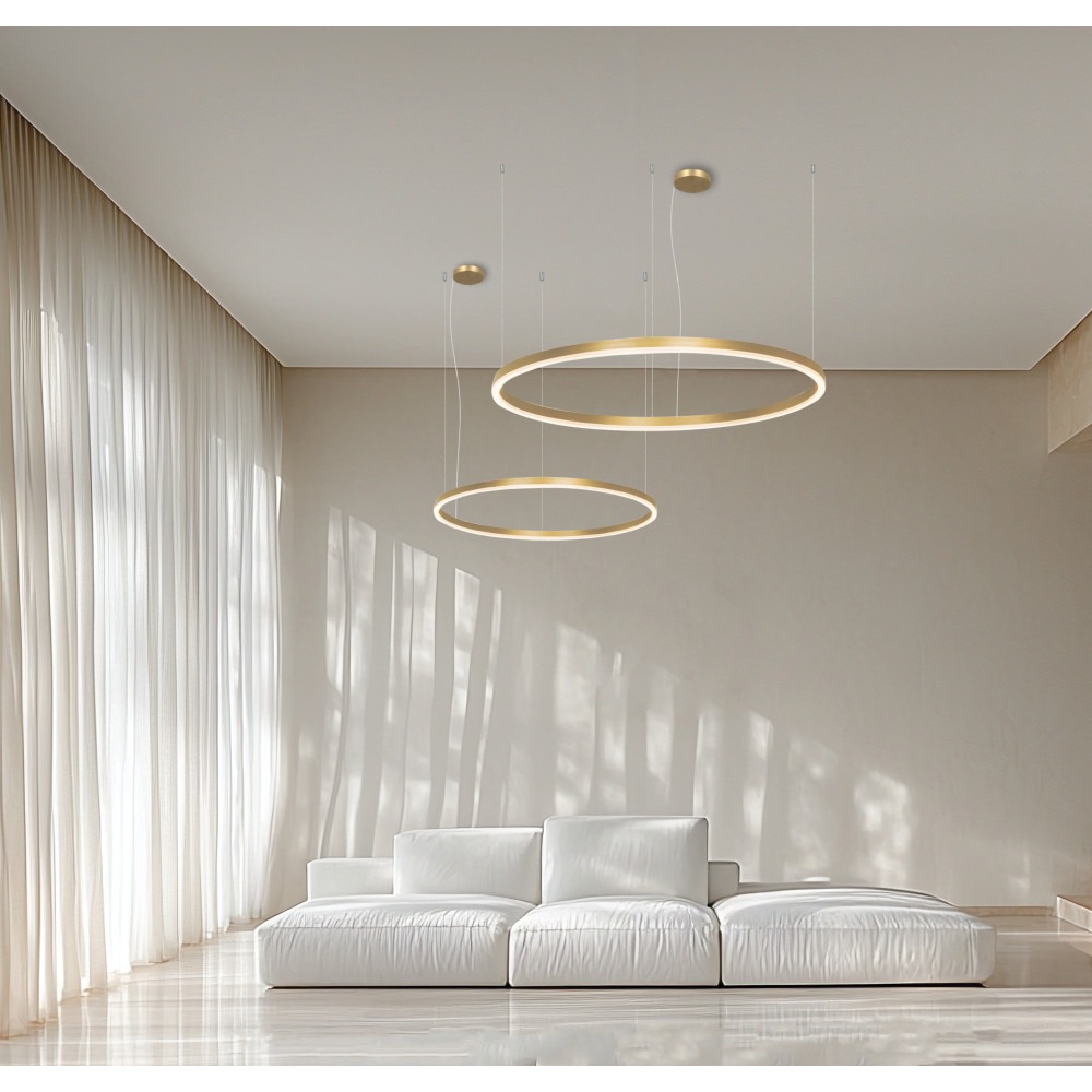 Pendelleuchte ZAMBELIS D600 42W DESIGN Mattes Gold 22239