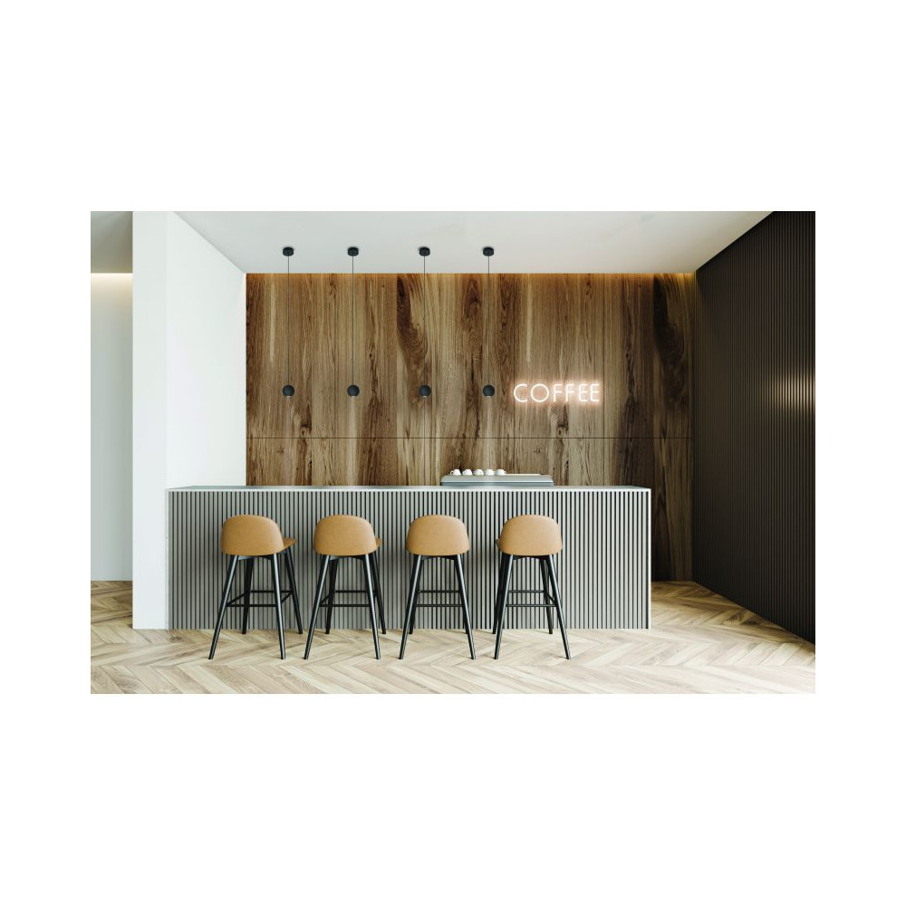 Hanglamp ZAMBELIS D48 4,5W DESIGN Zwart Zandkleur 1902