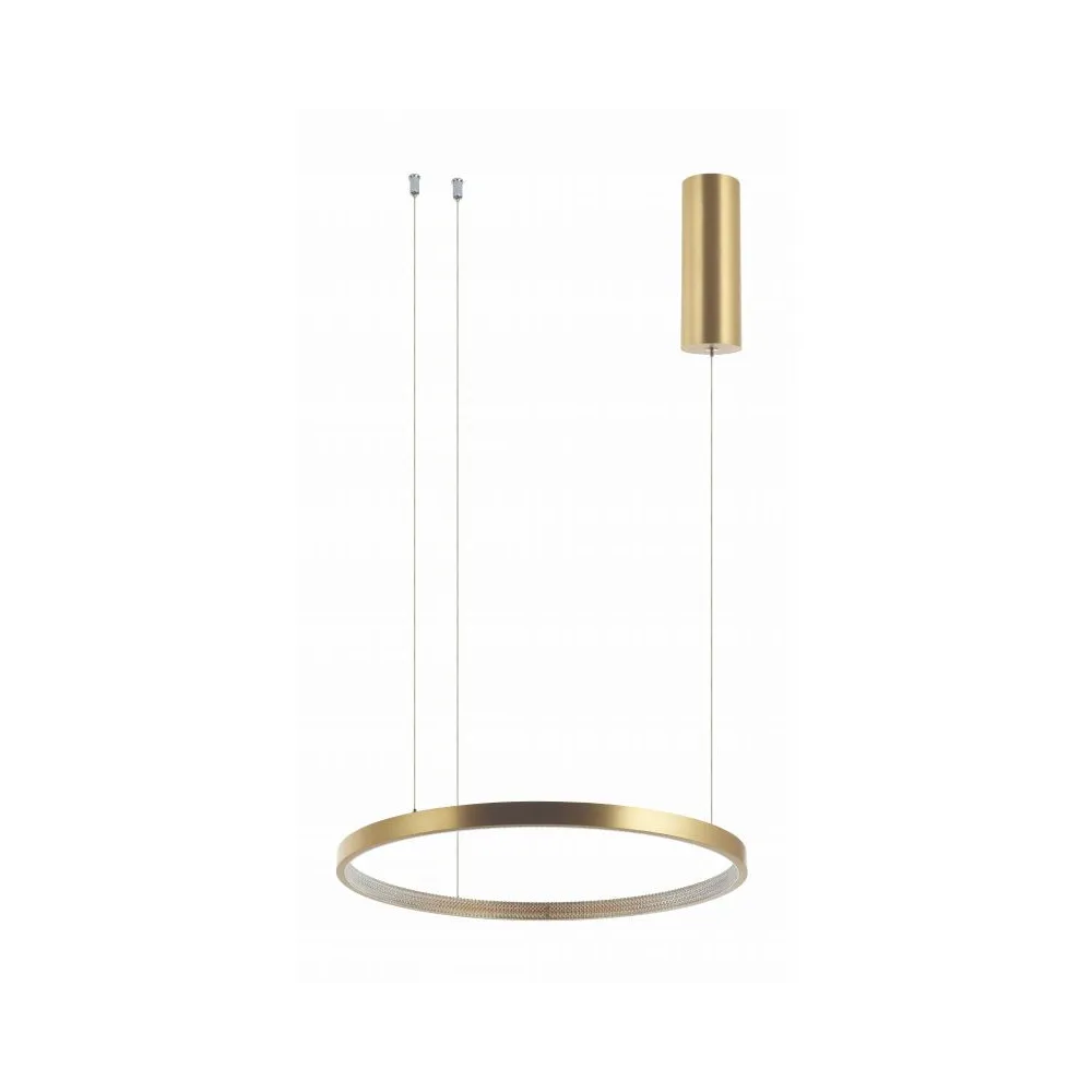 Pendelleuchte ZAMBELIS D600 36W DESIGN Gebürstetes Mattes Gold 2006 FS