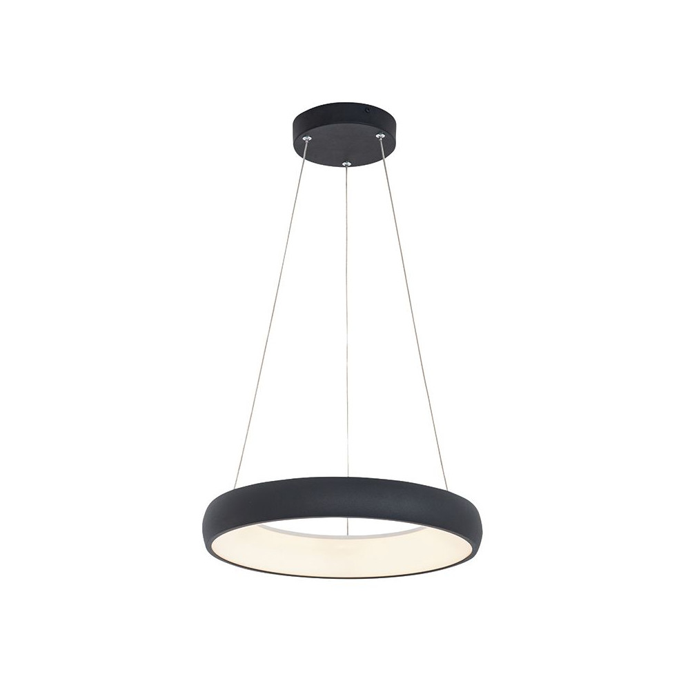 Pendant Light ZAMBELIS D400 30W DESIGN Sanded Black 2044