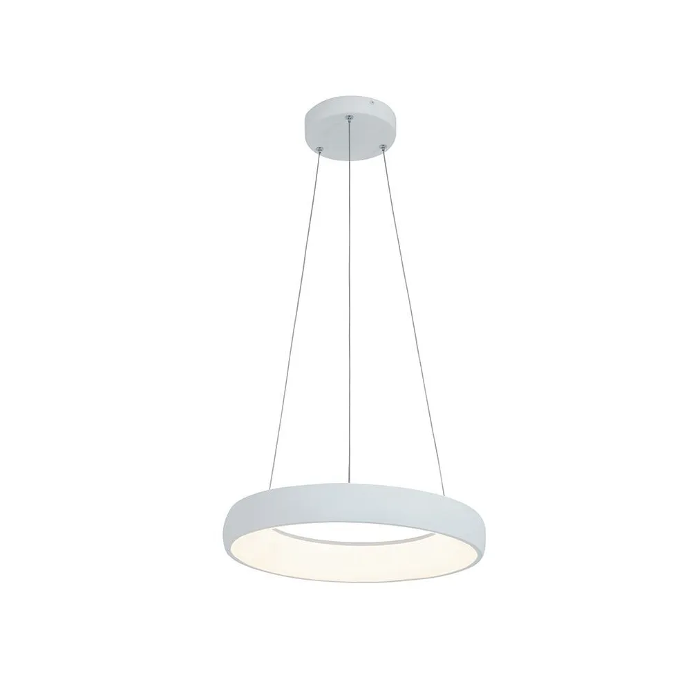 Pendelleuchte ZAMBELIS D400 30W DESIGN Sandgestrahltes Weiß 2045