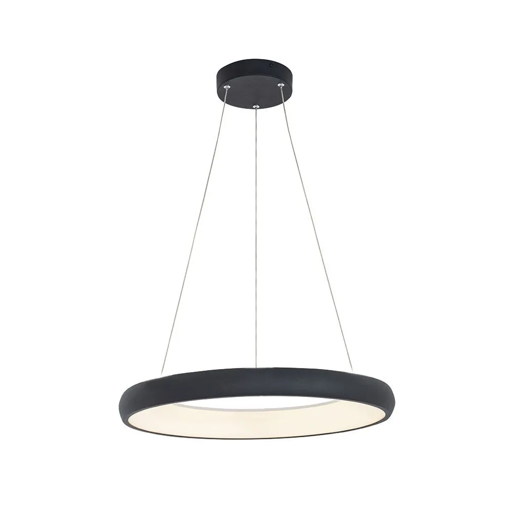 Pendelleuchte ZAMBELIS D600 50W DESIGN Sandgestrahltes Schwarz 2052