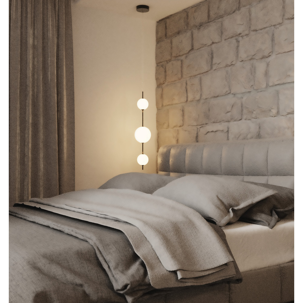 Hanglamp ZAMBELIS D160 12W DESIGN Mat Zwart 20132 FS