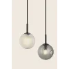 Suspension ZAMBELIS D450 5xG9 DESIGN Blanc Fumé et Verre Glacé Sans source 23057