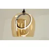 Suspension ZAMBELIS D200 6W DESIGN Champagne et Noir 23079