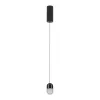 Hanglamp ZAMBELIS D45 7W DESIGN Zwart Zandstraal 25140