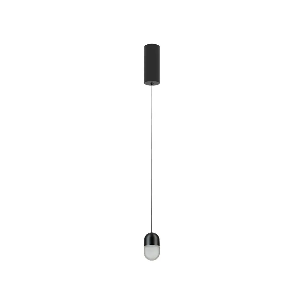 Pendelleuchte ZAMBELIS D45 7W DESIGN Schwarz Sandgestrahlt 25140