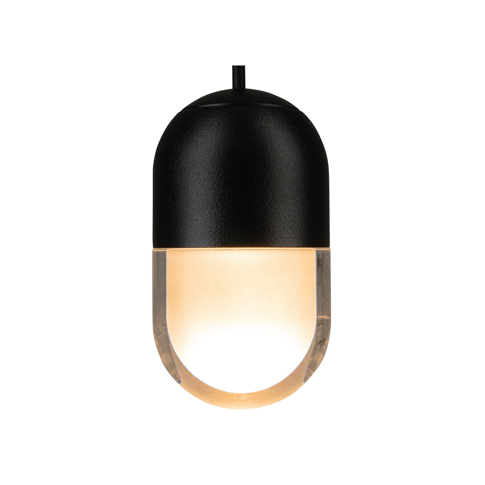 Pendelleuchte ZAMBELIS D45 7W DESIGN Schwarz Sandgestrahlt 25140