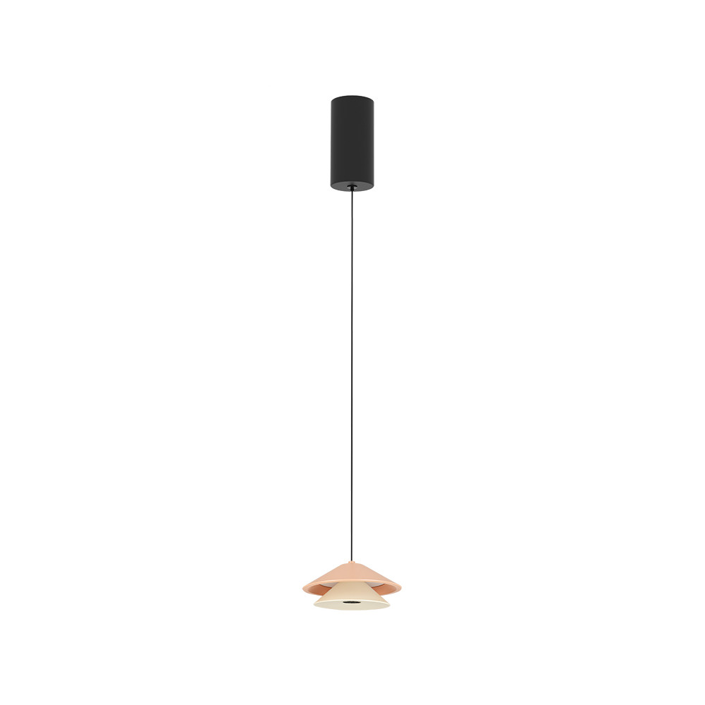 Suspension ZAMBELIS D130 9W DESIGN Beige et Blanc Huître 25346 FS
