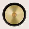 Pendelleuchte ZAMBELIS D130 9W DESIGN Schwarz Sandgestrahlt und Gold Gebürstet 25347