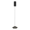 Pendant Light ZAMBELIS D130 9W DESIGN Sanded Black and Brushed Aluminium 25348