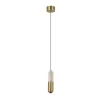 Suspension ZAMBELIS D50 7W Dimmable DESIGN Albâtre Blanc et Laiton 2545