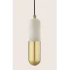 Hanglamp ZAMBELIS D50 7W Dimbaar DESIGN Albast Wit en Messing 2545