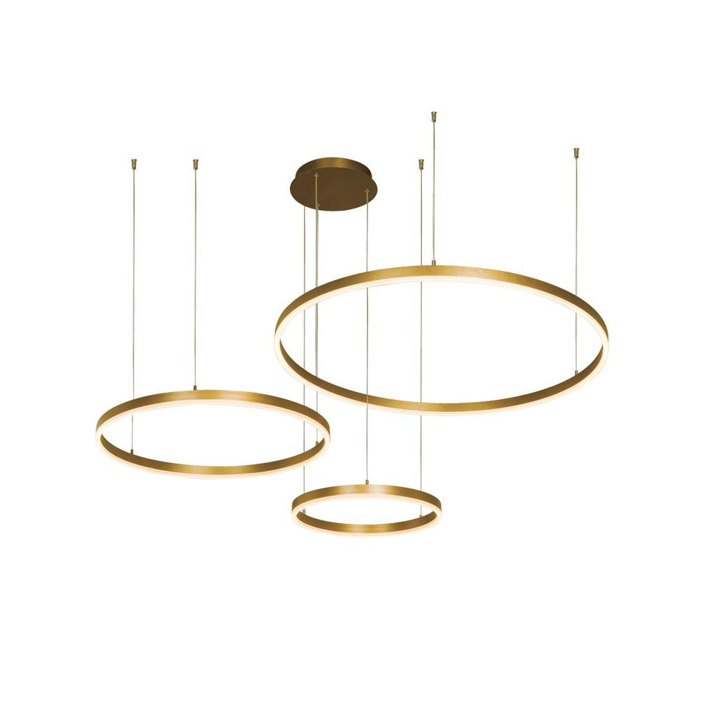 Pendelleuchte ZAMBELIS D800 136W Dimmbar DESIGN Mattgold 1956-D