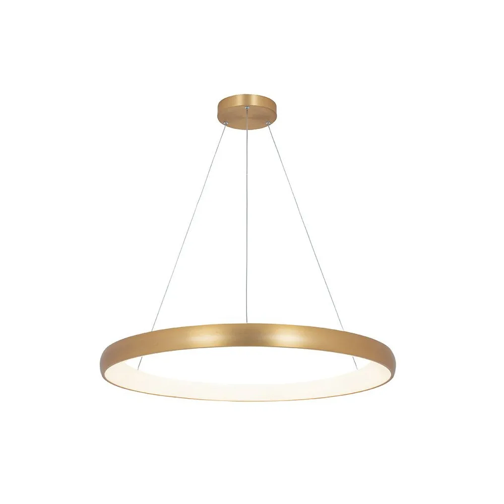 Pendelleuchte ZAMBELIS D800 60W DESIGN Gold Gebürstet Matt 2062