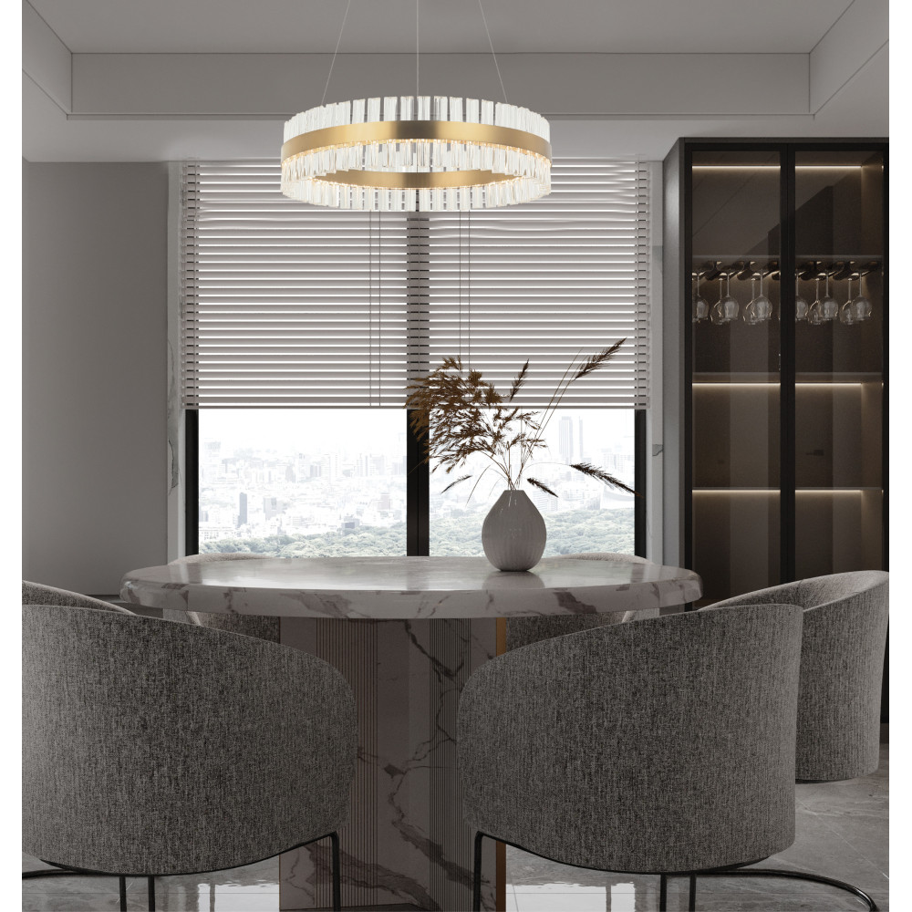 Hanglamp ZAMBELIS D800 68W DESIGN Mat Goud 22040