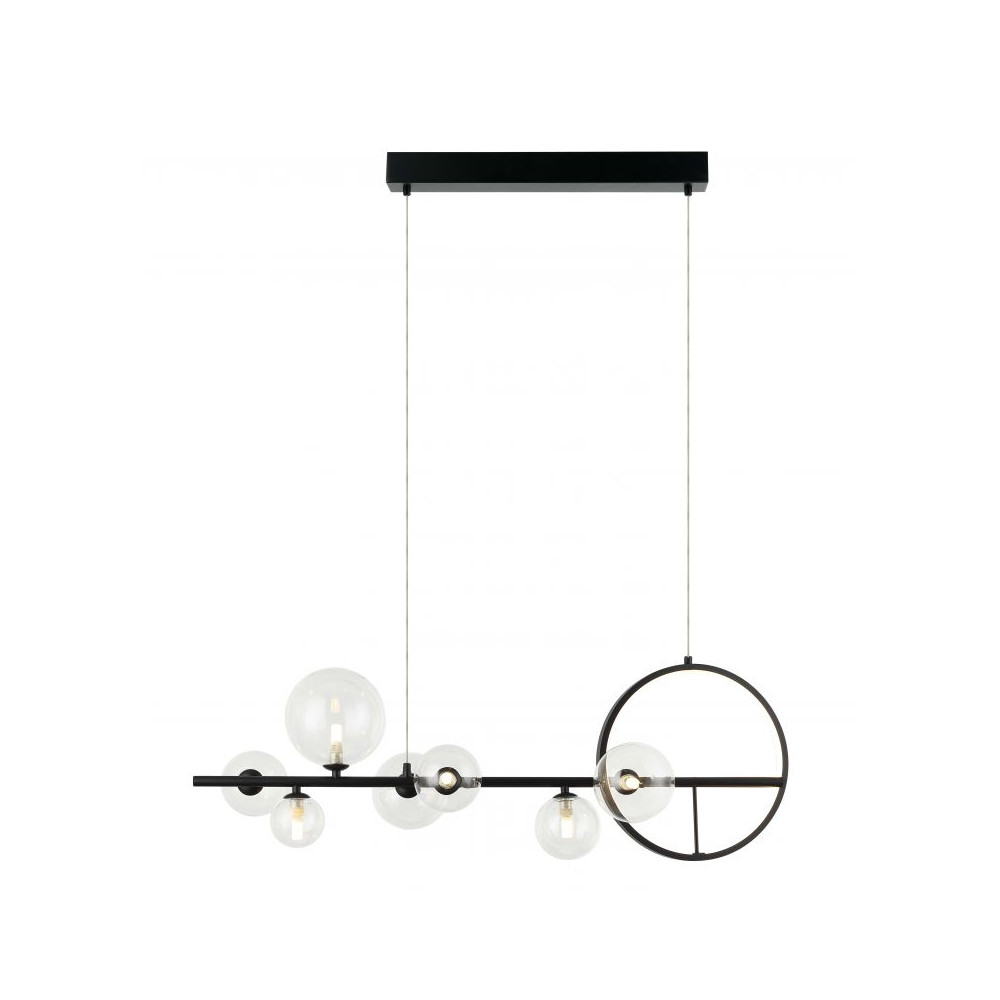 Pendelleuchte ZAMBELIS 7xG9 DESIGN Schwarz Sandgestrahlt Ohne Leuchtmittel 22063