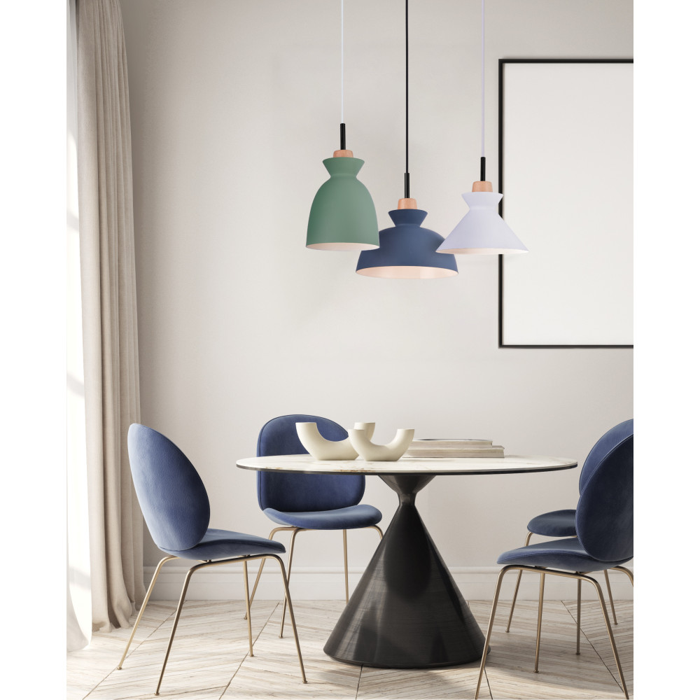 Pendelleuchte ZAMBELIS D200 E27 DESIGN Mattgrün Ohne Lichtquelle 180065