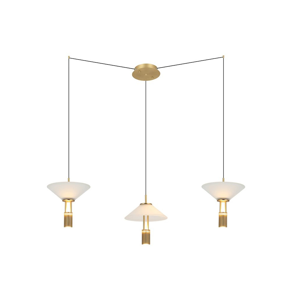 Suspension ZAMBELIS 28W Dimmable DESIGN Or Mat 23201 FS
