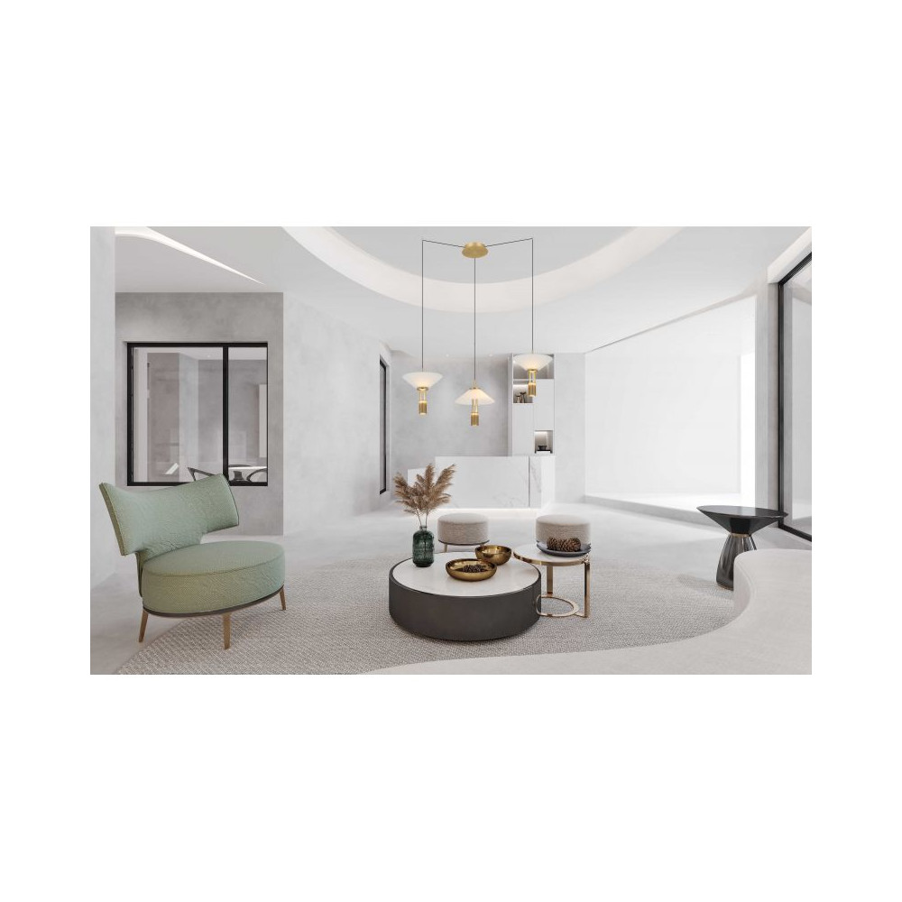 Suspension ZAMBELIS 28W Dimmable DESIGN Or Mat 23201 FS