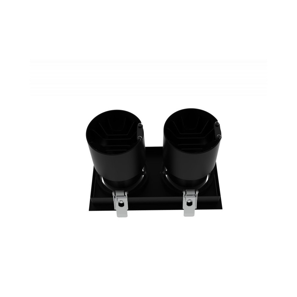 DownRay Adjustable CLAREO 2x10-30W DUO DESIGN Black Driverless