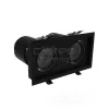 DownRay Oriënteerbaar CLAREO 2x10-30W DUO DESIGN Zwart Zonder Driver