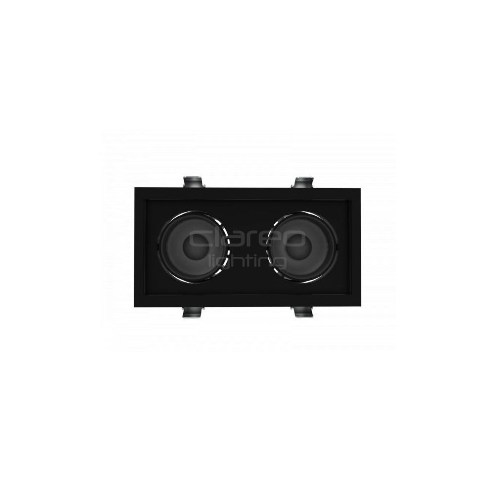 DownRay Adjustable CLAREO 2x10-30W DUO DESIGN Black Driverless