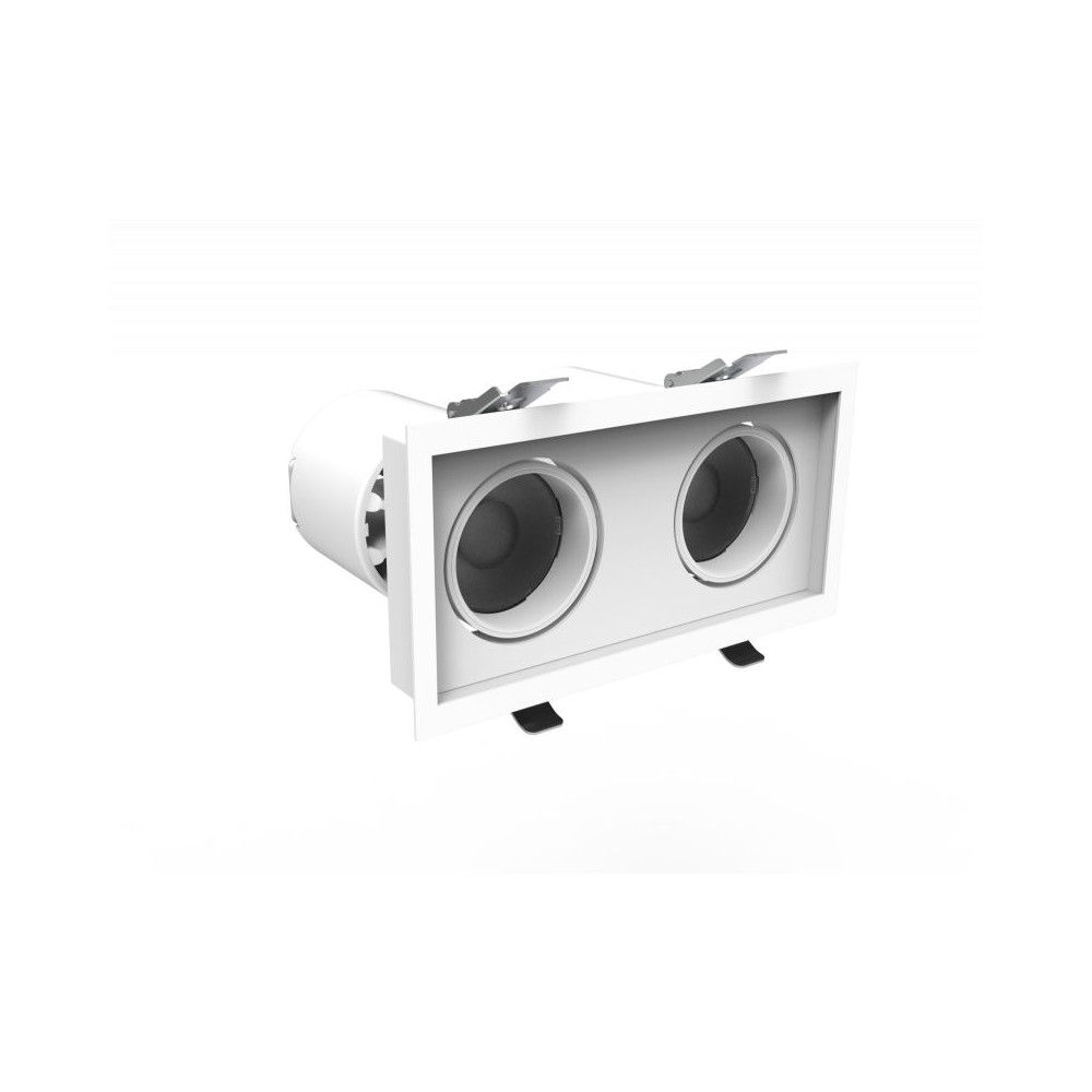 DownRay Schwenkbar CLAREO 2x10-30W DUO DESIGN Weiß Ohne Treiber