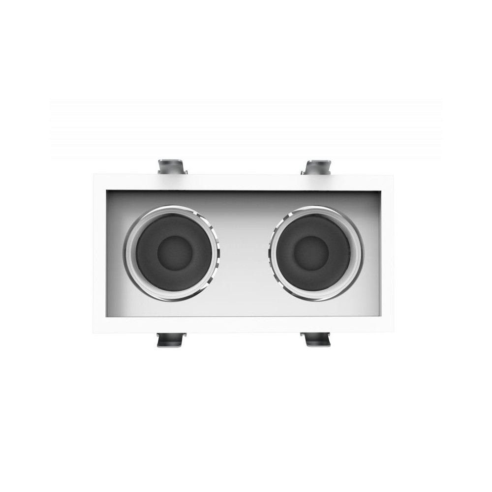 DownRay Orientable CLAREO 2x10-30W DUO DESIGN Blanc Sans Driver