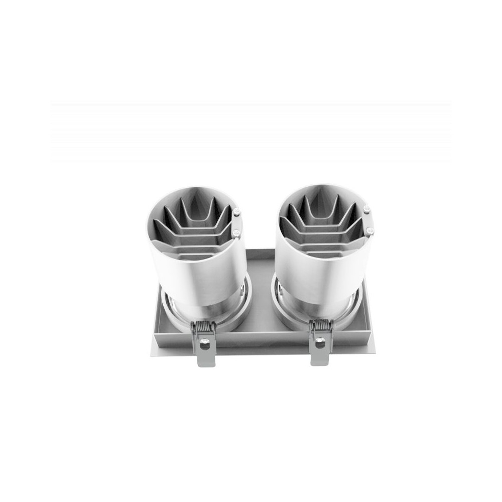 DownRay Adjustable CLAREO 2x10-30W DUO DESIGN White Driverless