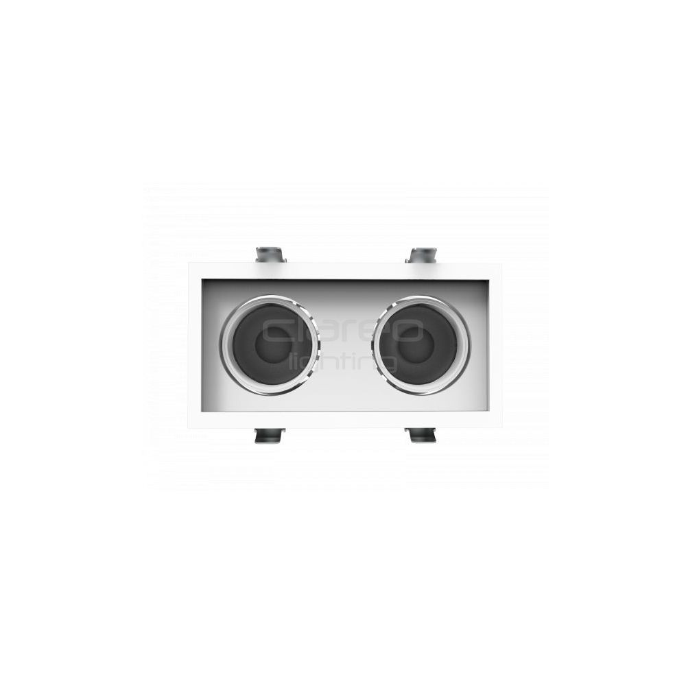 DownRay Orientable CLAREO 2x10-30W DUO DESIGN Blanc Sans Driver