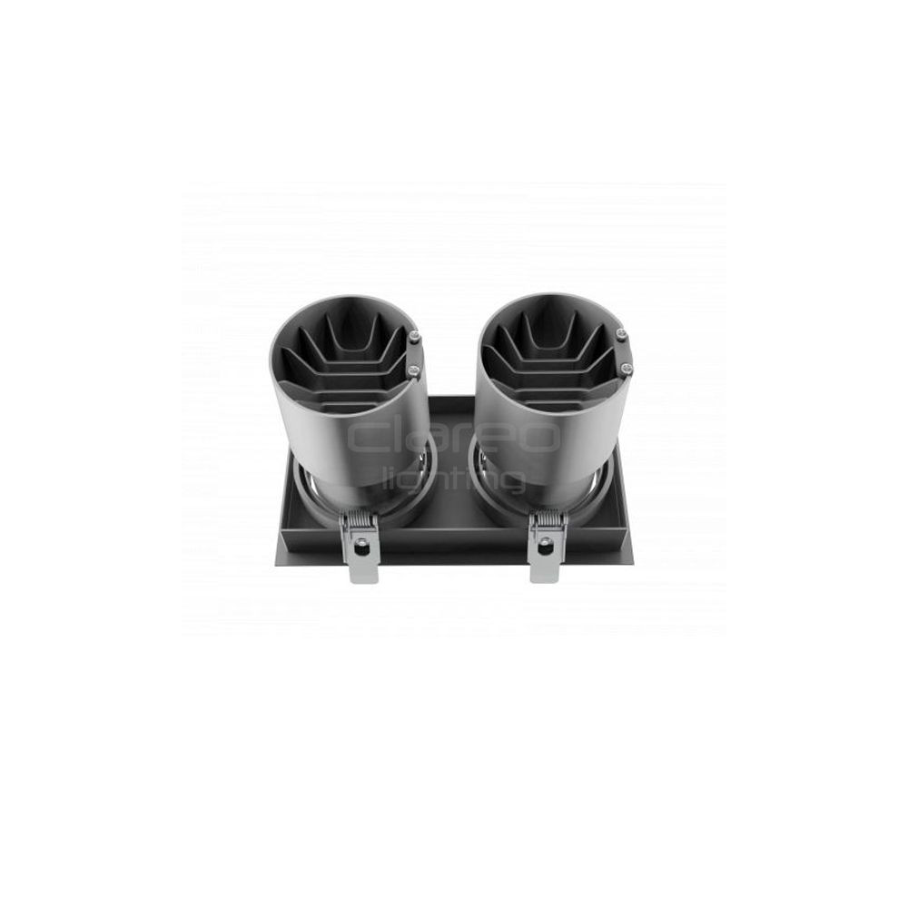 DownRay Adjustable CLAREO 2x10-30W DUO DESIGN White Driverless