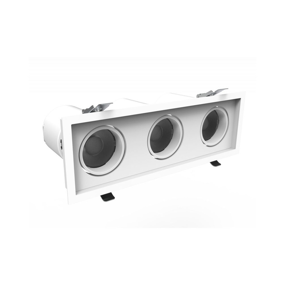 DownRay Oriënteerbaar CLAREO 3x10-30W TRIO DESIGN Wit Zonder Driver